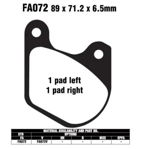 EBC Bremsbeläge passend für Harley Davidson Modelle Solange Der Vorrat Reicht