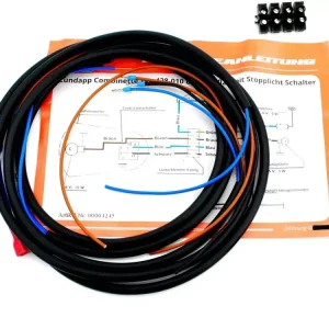 Neu Im Sortiment Kabelbaum Goebel Schwarz Zündapp Bremslicht für Super Combinette Typ 433-022, 428-010