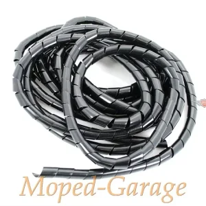 Versand Am Gleichen Tag Spiralschlauch Kunststoff 8mm Schwarz 5 m für Zündapp, Kreidler, Hercules, Puch, DKW, KTM, NSU, Simson, Mofa, Moped, Mokick, Motorrad