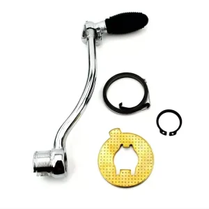 Sofort Bestellen Kickstarter mit Halteplatte Feder Seegering Chrom für Zündapp GTS 50 Typ 529, C Sport Super 441, CS 50, CX Hai, KS