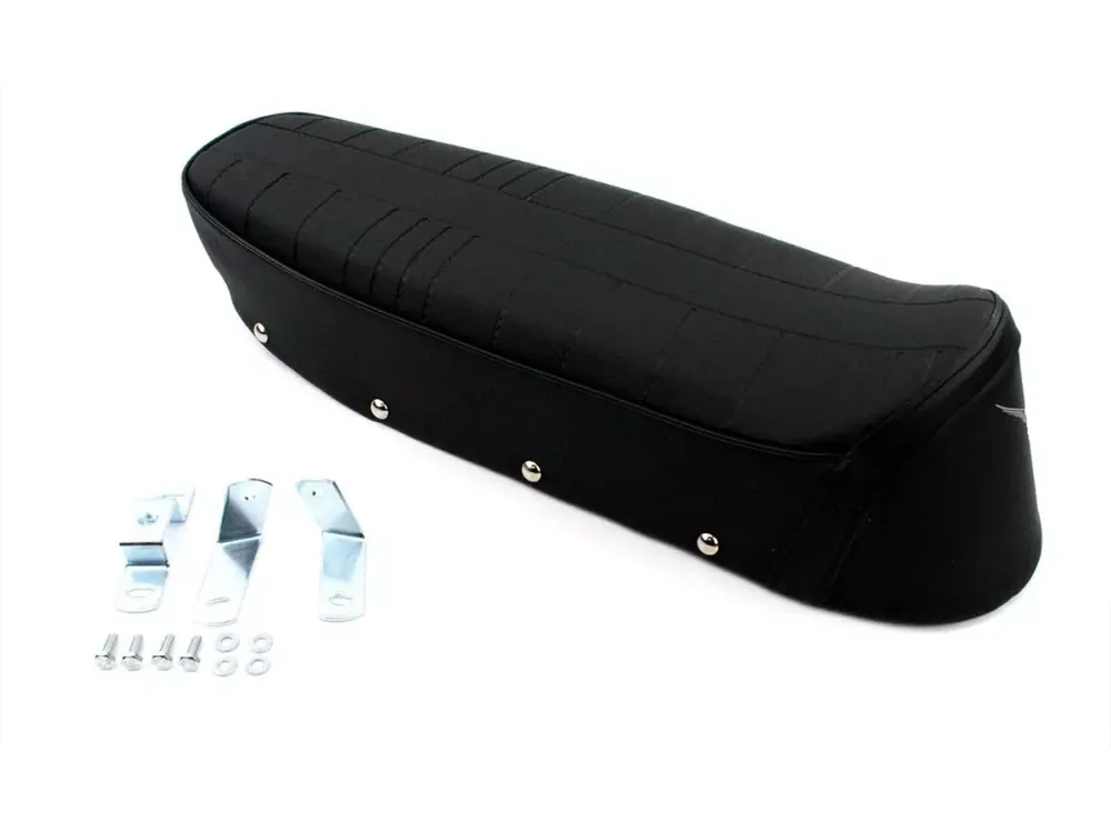 Sitzbank Schwarz 560x190x150mm für Zündapp GTS, C, KS, Kreidler Florett, Flory, Hercules, Puch, Simson, DKW, Rixe, KTM, Mofa, Moped, Mokick Knallerangebot