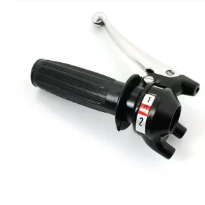 Letzte Chance Schaltgriff 2-Gang Schwarz Rillengummi für Hercules Prima, M, KTM, DKW Zündapp ZR, Bergsteiger, Bergsteiger M 25, 50, ZR Z