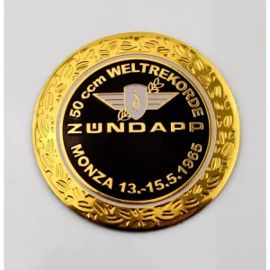 Neu Tankemblem Monza Durchmesser ca. 64mm für M 25 50 Bergsteiger, R 50 Roller, GTS 50, C 50 Sport, C 50 Super, KS 50, KS 80, KS 100, ZD ZL ZX ZS ZE ZR A X ZB ZA, Mofa Moped Mokick