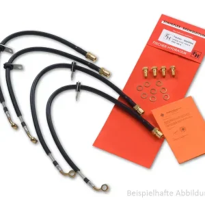 Neuheit Stahlflex Bremsleitung vorne passend für Kawasaki ZZ-R 1100 (ZXT10D)