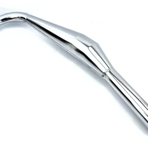 Begrenztes Angebot Rennauspuff Chrom Flanschanschluss 32mm Länge 820mm Schalldämpferdurchmesser 51mm Birnendurchmesser 90mm für Hercules, DKW