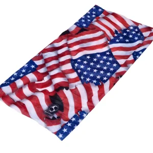 Halstuch Schampa US Flagge für Mofa Moped Motorrad Roller Nur Für Kurze Zeit