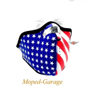 Finale Aktion Biker Maske 2 mm Stars and Stripes für Mofa Mokick