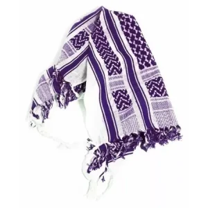 Direkt Vom Hersteller Halstuch Baumwolle 50cm 60cm Weiß Lila 40 Gramm für Mofa Mokick