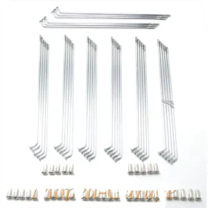 Speichen Chrom 2,6 x 166mm mit Nippel (36 Stück) für Puch, VZ Garantierte Lieferung