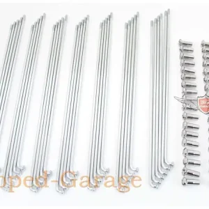 Kostenloser Rückversand Speichen Satz 36 Stück 211mm 3mm Nippel 5mm für DKW Hummel, Victoria, Rixe Mofa, Moped, Mokick