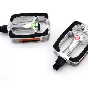 Pedale Aluminium Schwarz Silber für Zündapp, Kreidler, Hercules, Puch, KTM, DKW, Rixe Top-Preis