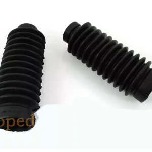 Kostenloser Versand Gabelfaltenbalg Gummi 30/24mm 125mm Schwarz für Kreidler, Florett, Eiertank K 54/OM, 53