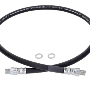 Bremsleitung MOGA 800mm schwarz mit Dichtscheiben für MZ ETZ 125, 150, 250, 251, 301 Echt