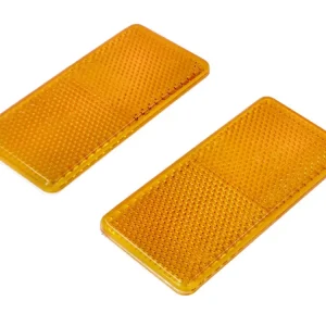 Neu Im Sortiment Rückstrahler selbstklebend 2 Stück 94mm x 45mm für Hercules, Kreidler, Puch, Zündapp, KTM