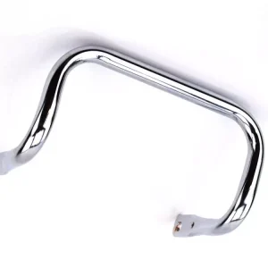 Markenware Schutzbügel Chrom Pränafa Breite 100 bis 130 mm Befestigungsabstand 140 lichte weite innen 135 Abstand Befestigung Unterkannte Rohr 70 für Zündapp, Kreidler, Hercules, Puch, DKW, Rixe, KTM, Mofa, Moped, Mokick