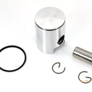 Saisonangebot Kolben Satz Aluminium 38mm mit Kolbenbolzen 14mm und L-Kolbenring für Sachs 50 S 501, Hercules K 50, KX, GT, GX, Supra, DKW, KTM