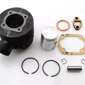 Top-Seller Zylinderkit 50ccm 32mm Krümmer 12mm Kolbenbolzen 86mm Außendurchmesser 85mm Höhe 38mm Bohrung für Sachs 50/AL S, 50/2 KS, DK, 50/3 LS, 50/4 LKS, Hercules, Miele, DKW, Rixe, Gritzner