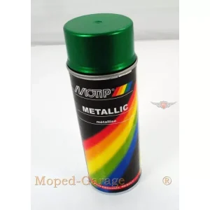 Ausverkauf Farbspraydose Nitrozellulose 400ml Grün Metallic für Mofa Mokick