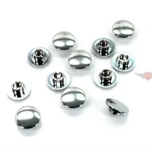 Abdeckkappen für Innensechskant M8 Schraubenkopf Chrom 12 Stück für Mofa Mokick Mega-Angebot