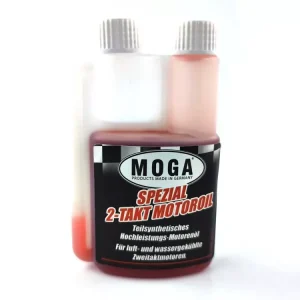 Motorenöl MOGA 100ml Maße ca. 130mm hoch breit 75mm tief 35mm für Mofa Mokick Top-Angebot