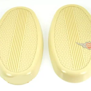 Top-Seller Kniekissen Creme Weiß 2 Stück für Kreidler, Florett Eiertank Super 4, 5, TS Mokick Kleinkraftrad