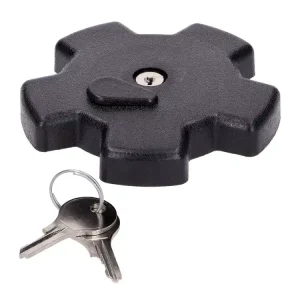 Tankdeckel CAWI abschließbar Kunststoff Schwarz 35mm für Suzuki TS 50 K, GT 80 L, 125, 185, DR Echt