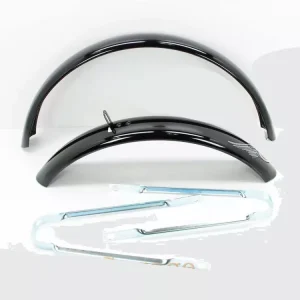 Bestpreis Schutzblech Metall Schwarz 440mm 55mm 650mm 460mm für Mofa, Moped, Mokick