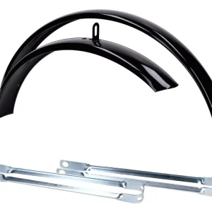 Neuheit Schutzblech Metall Schwarz 540mm 55mm für Mofa, Moped, Mokick