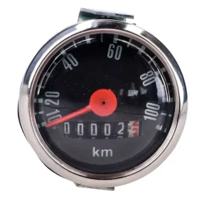 Tachometer 100km/h 48mm schwarz für Hercules, Kreidler, Puch, Zündapp, Miele, DK Ausverkauf