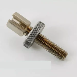 Jetzt Kaufen Stellschraube M6 x 35mm mit Schlitz und Kontermutter für Mofa, Moped, Mokick