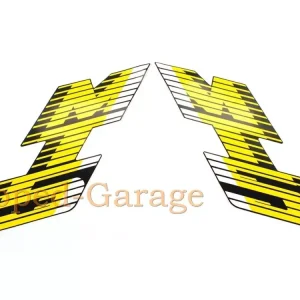 Rabatt Tank Aufkleber 2 Stück Farben Schwarz Gelb Weiß für Honda MT 5 Mokick