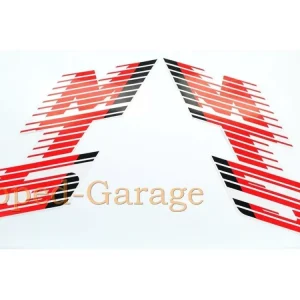 Top-Seller Tank Aufkleber 2-teilig Farben Schwarz Rot Weiß für Honda MT 5 Mokick