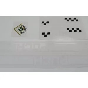 Schneller Versand Aufkleber Satz Tank Verkleidung 5-teilig weiß für Puch M 50 Racing Moped Mokick