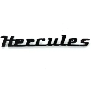 Seitendeckel Schriftzug Metall 80x10mm Befestigungsabstand 49mm für Hercules, K 50, 50 Super, Super Sport, MK 4, Typ 103 Heißes Angebot