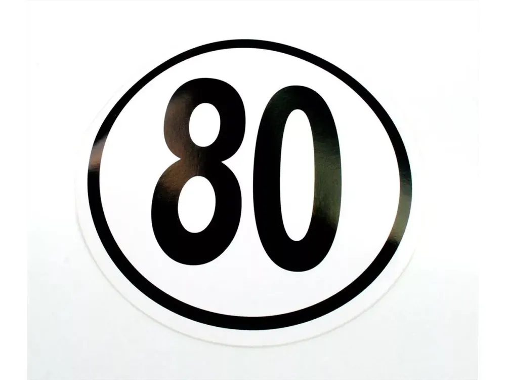 Nur Heute Aufkleber, witterungsbeständig 200mm für Autos, Anhänger, Mopeds