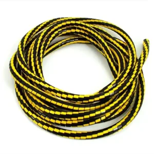 Sichere Zahlung Seilzug Hülle Länge 200cm für Züge von ca. 5-8mm Durchmesser Farbe Schwarz/Gelb