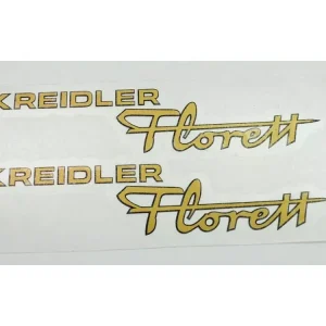 Knallerangebot Aufkleber Gold Schwarz 135mm x 30mm für Kreidler Florett