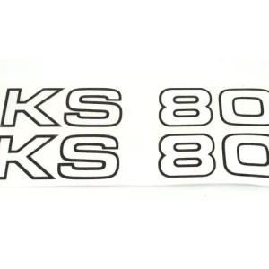 Aufkleber Satz Seitendeckel für Zündapp KS 80 Sonderaktion