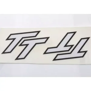 Seitendeckel Verkleidungs Weiß Schwarz für Zündapp GTS 50, KS 50 Sonderaktion