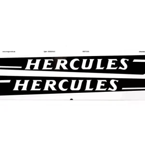 Garantierte Lieferung Tank Aufkleber MOGA 2 Stück Breit ca. 280mm Hoch 40/25mm Glanzschwarz mit weisser Schrift für Mofa, Moped