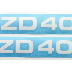 Aufkleber Satz MOGA 2 teilig Breit 95mm Hoch 17mm für Zündapp ZD 40 Moped Wochenendangebot