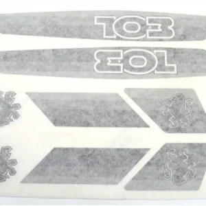 Preisknaller Aufkleber Satz 8 Stück Grau für Peugeot 103 Mofa Moped