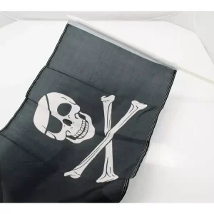 Wochenendangebot Fahne Pirat 280mm x 450mm Schwarz für Mofa, Moped, Mokick