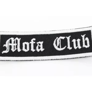 Billig Aufnäher Patch 25mm Höhe 80mm Breite 3mm Rahmen für Mofa Mokick