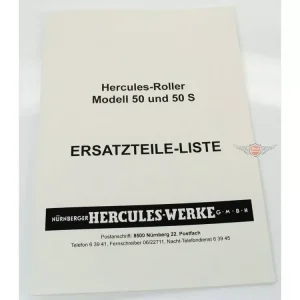 Saisonangebot Ersatzteil Liste Teile Katalog Ausgabe 1963 für Hercules Roller R 50 RS S