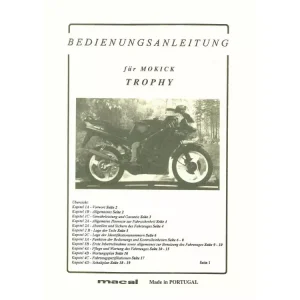 Aktuell Bedienungsanleitung Macal für Mofa Mokick