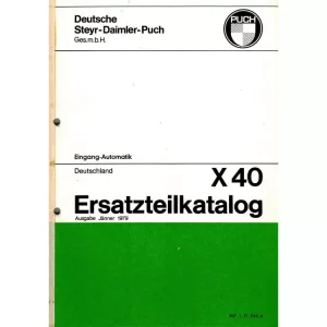 Ersatzteil Katalog 71 Seiten DIN A4 für Puch X 40 Bestpreis