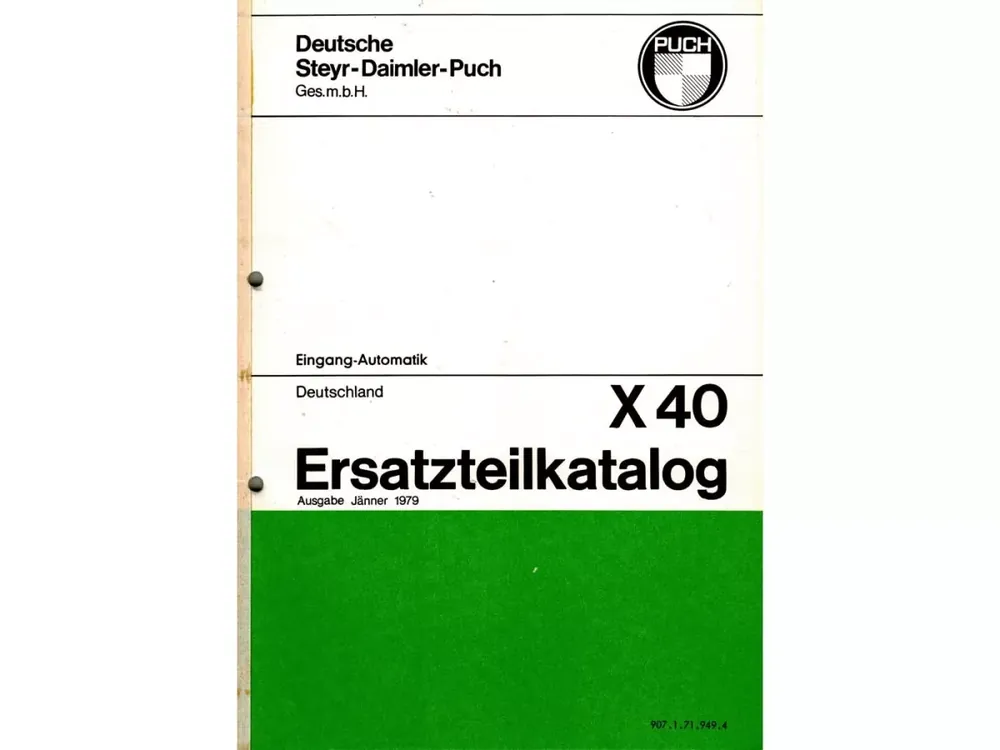 Ersatzteil Katalog 71 Seiten DIN A4 für Puch X 40 Bestpreis
