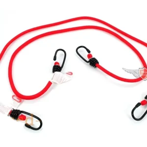 Zertifiziert Gepäckträgergummi Universal 2 Stück Länge ca. 1000mm Rot für Zündapp, Kreidler, Hercules, Puch, Simson, KTM, NSU, DKW, Miele, Gritzner, Göricke