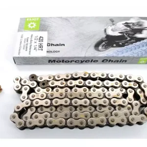 Kette Ejsot 420 (1/2 x 1/4) x 108 Gl verstärkt silber für Kreidler Florett RMC RS TS 5Gang HRT Neue Ware